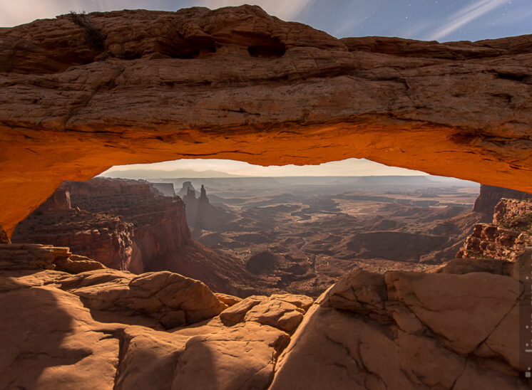 Mesa Arch, Glühen im Vollmond