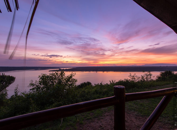 Sonnenaufgang Kazinga Kanal