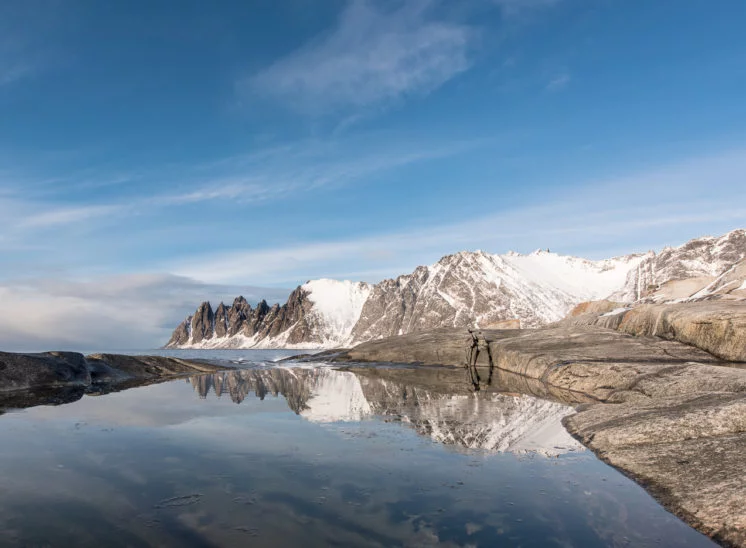 Reflektion im Tidenpool
