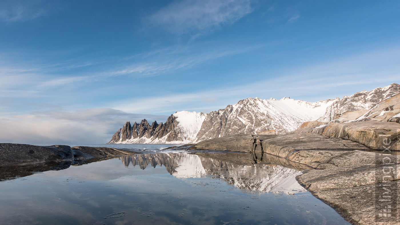 Reflektion im Tidenpool