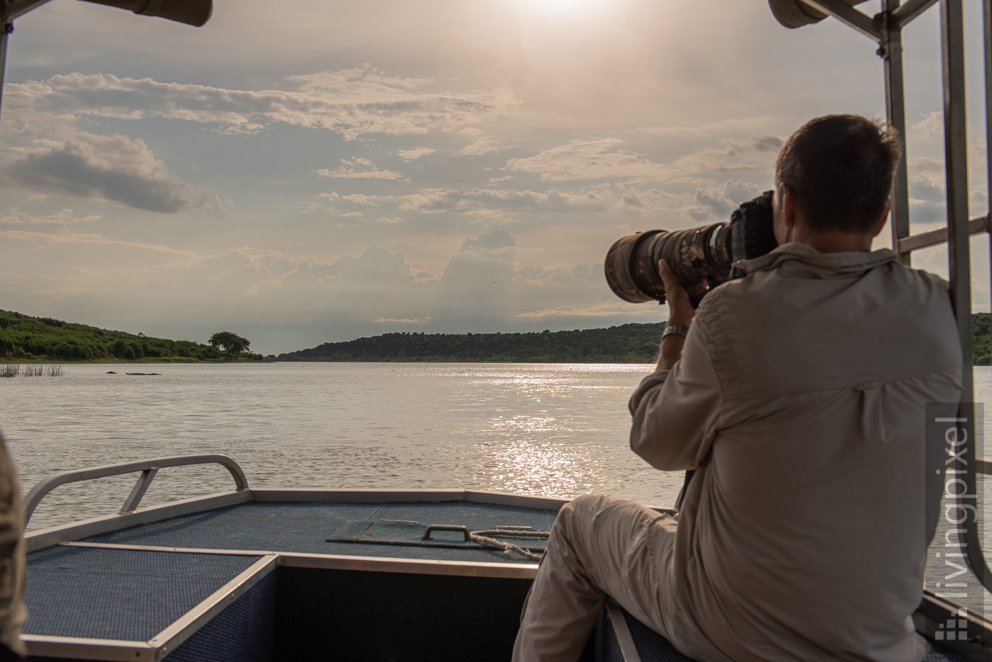 Bootsausflug auf dem Kazinga Kanal