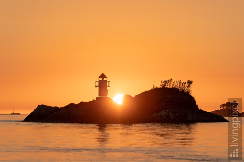 Leuchtturm im Sonnenuntergang