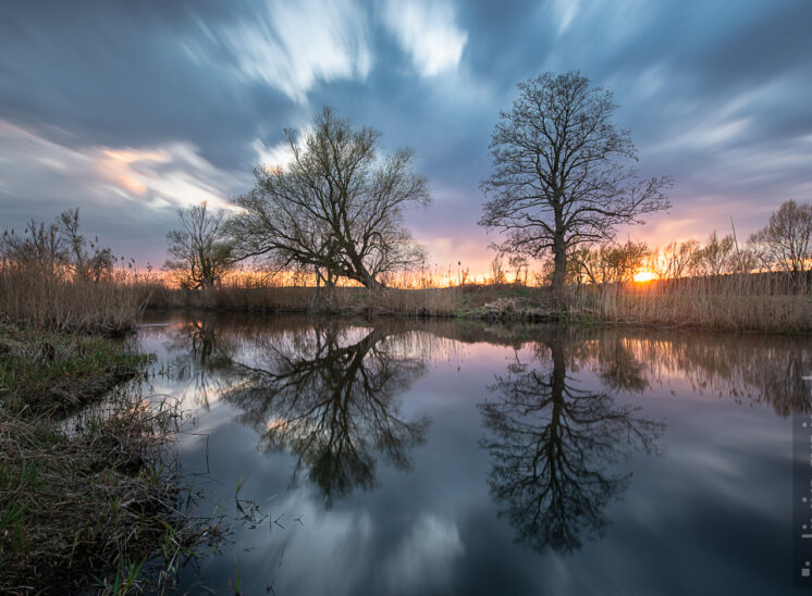 Sonnenuntergang an der Spree