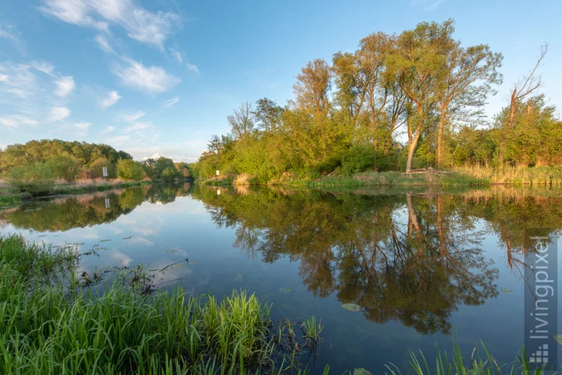 Sonnenuntergang am Finowkanal