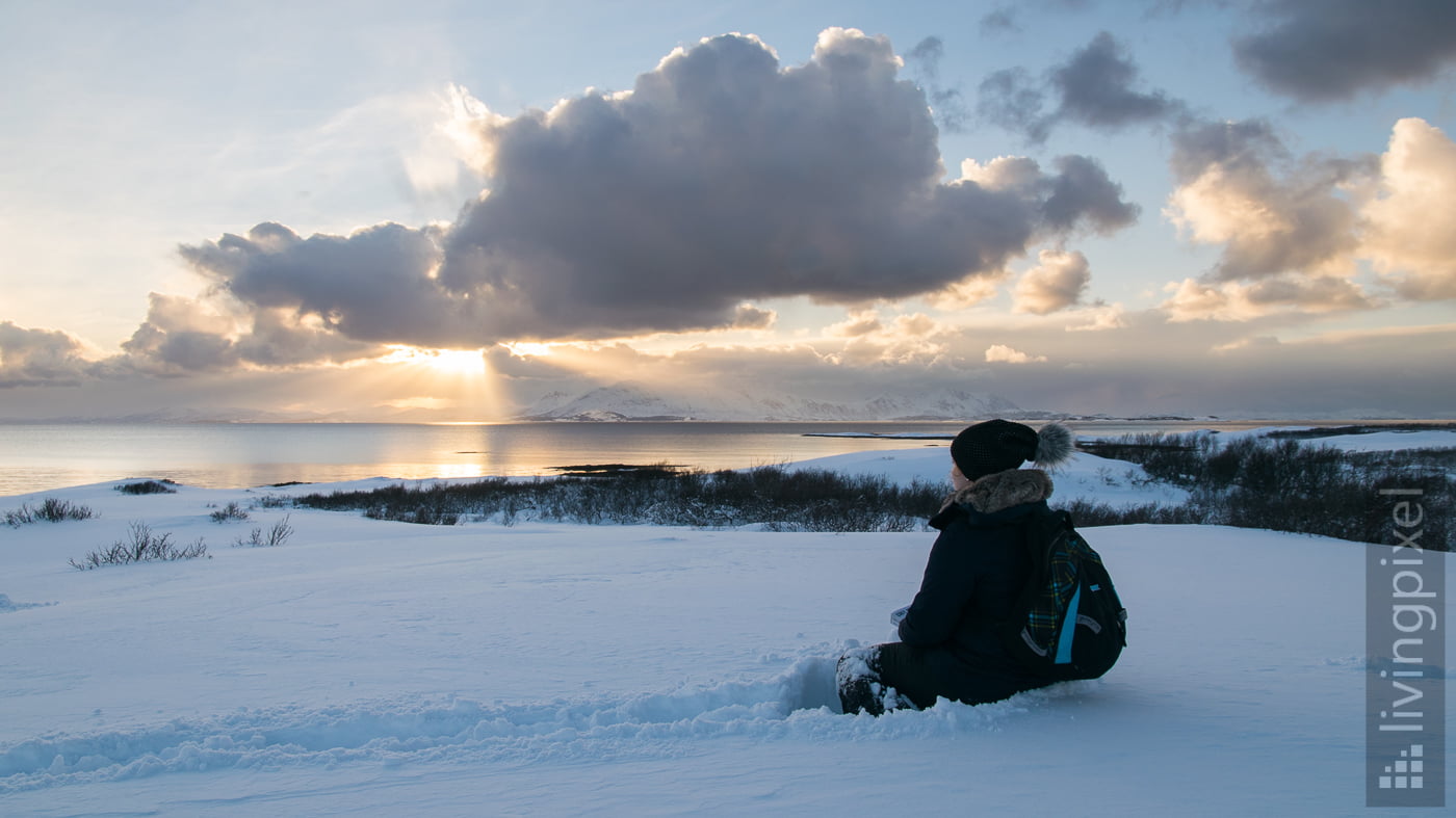 Winter-Sonnenuntergang