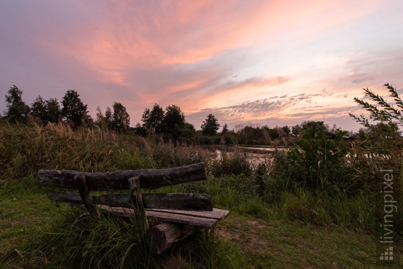 Leuchten nach Sonnenuntergang