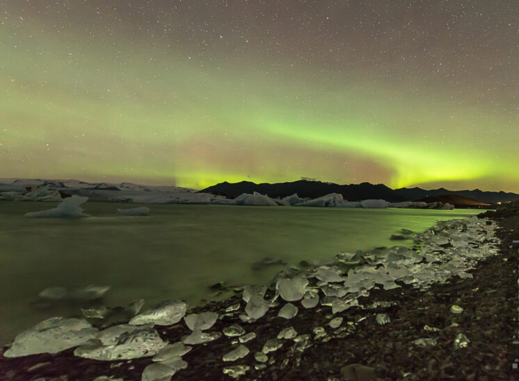 Polarlicht über der Lagune