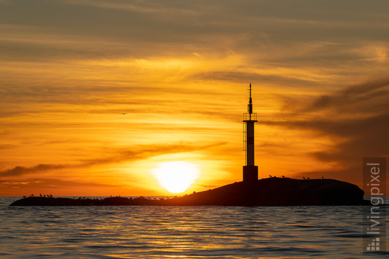 Sonnenuntergang am Leuchtturm