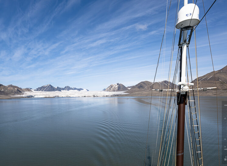 Abschied vom Esmarkbreen in der Ymerbukta