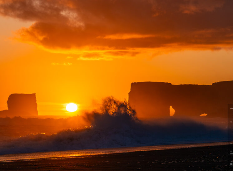 Sonnenuntergang im Sturm