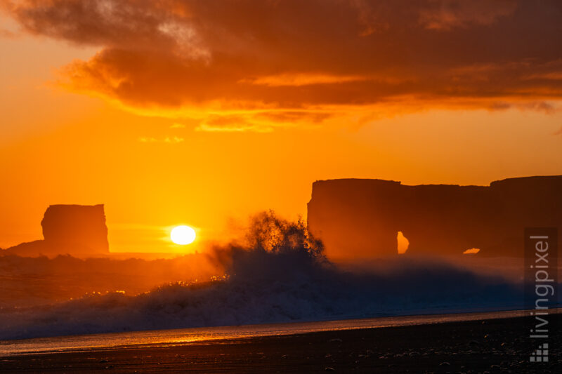 Sonnenuntergang im Sturm