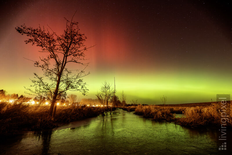 Polarlicht über Hoppegarten